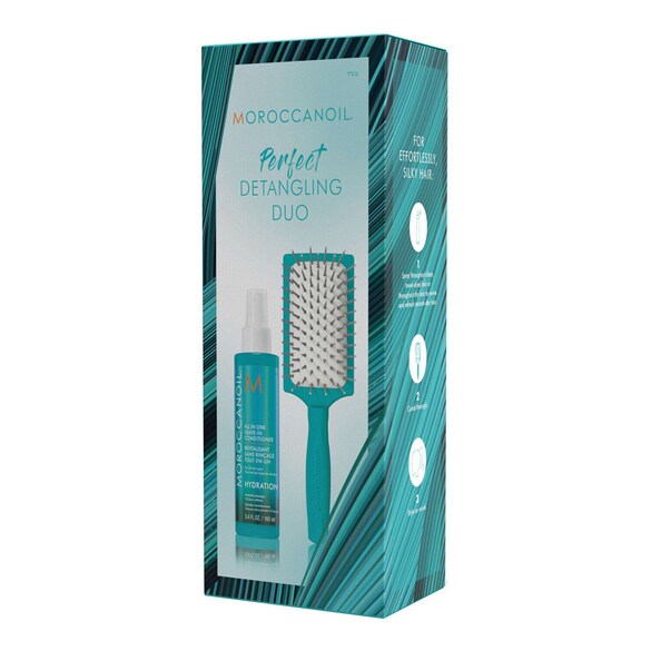 Detangling Duo – Set with Leave-In-Conditioner and Hair Brush , MOROCCANOIL