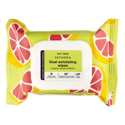 Dual Exfoliating Wipes Grapefruit Extract + Fruit Acids