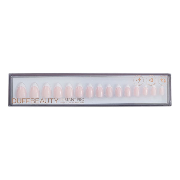 Classic French Medium Almond - Instant Pro Press-on Manicure, DUFFBEAUTY