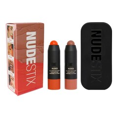 Sunkissed Peach Blush and Bronze 2-Piece Mini Kit - Make-up Set, NUDESTIX