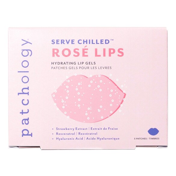 Serve Chilled Rosé Lips Hydrating Lip Gels 5-Pack, PATCHOLOGY