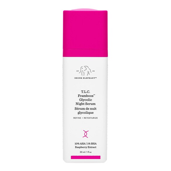 T.L.C. Framboos™ Glycolic Night Serum - Exfolierande nattserum, DRUNK ELEPHANT