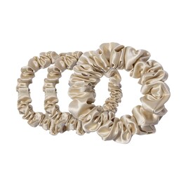 Back to Basics - Blonde Pure Silk Scrunchie Set
