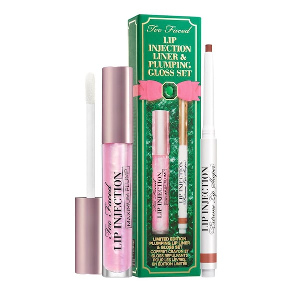 Lip Injection Liner & Plumping Gloss - Sminkset, TOO FACED