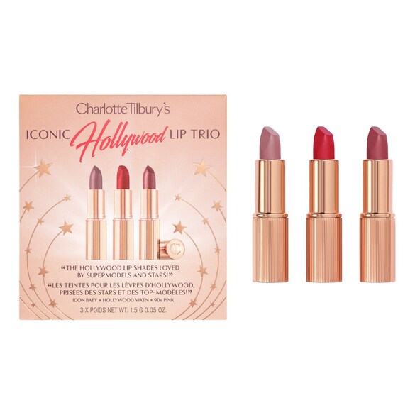 Charlotte's Iconic Hollywood Lip Trio - Set med läppstift, CHARLOTTE TILBURY