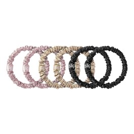 Silk Skinny Scrunchies - 6-pack