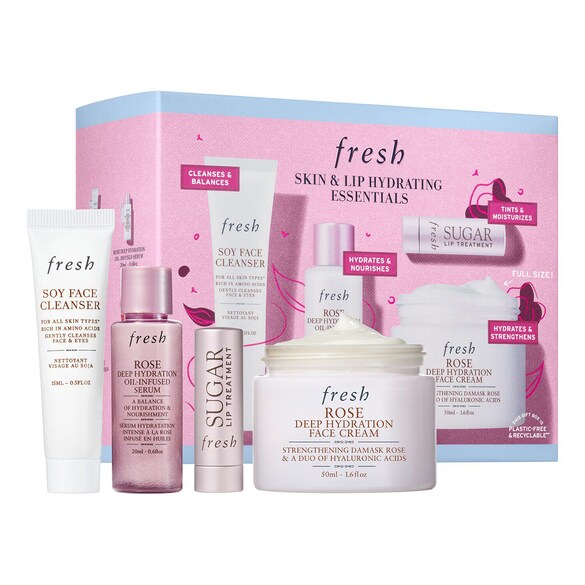Hydrating Skincare & Lip Balm gåvoset, FRESH