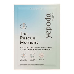 The Rescue Moment - Exfolierande tygmask med PHA, AHA och alger, YEPODA
