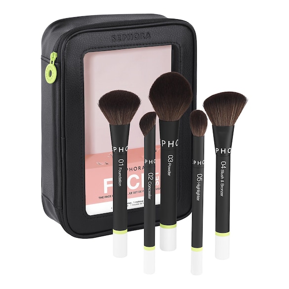 Set med ansiktsborstar - Intuitiv applicering med perfekt finish, SEPHORA COLLECTION