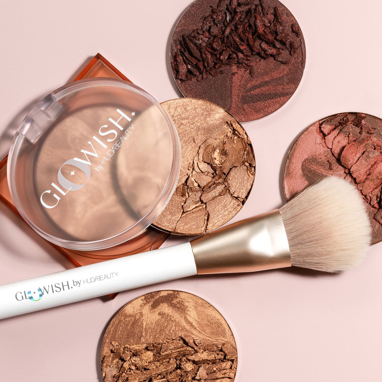 Compact sales powder brush