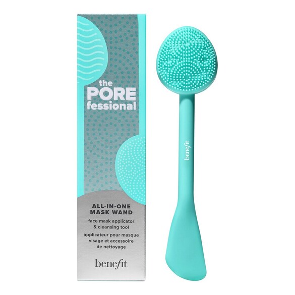 Spatel med borste för ansiktsmask – applikator och rengöringsverktyg i ett , BENEFIT COSMETICS