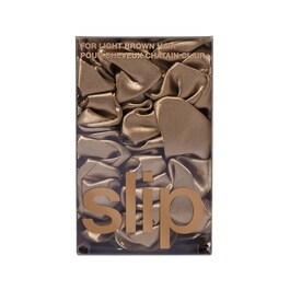 Back to Basics - Light Brown Pure Silk Scrunchie Set