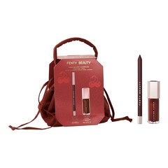 Chocolate Cherriez - Set med läppenna och läppglans + påse, FENTY BEAUTY