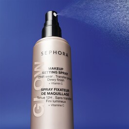 GLOW Makeup Setting Spray - 12 timmars hållbarhet, kladdfri, lysterfull finish