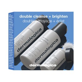 Double cleanse + brighten - Clear and radiant skin trio set