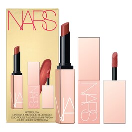 Afterglow Lipstick & Mini Liquid Blush Duo - Kit med läppstift och minirouge