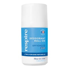 Roll-on Deodorant - Bomullsblomma deodorant med 24 timmars effektivitet, RESPIRE