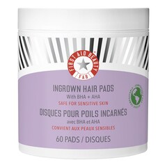 Ingrown Hair Pads - Komposterbara pads för inåtväxande hårstrån x 60, FIRST AID BEAUTY