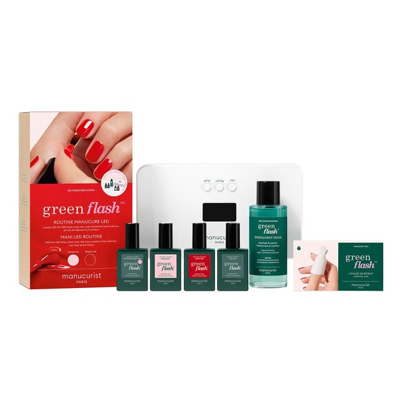 Green Flash - Pro Kit Hortencia & Poppy Red, MANUCURIST