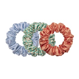 3 Pure Silk Large Scrunchies - Breda hårsnoddar av rent siden