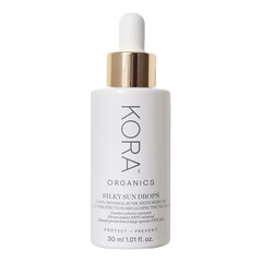 Silky Sun Drops 100% Mineral Sunscreen Serum- SPF 30 ansiktsserum, KORA ORGANICS