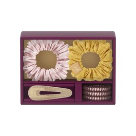 Holiday Set - Hair Scrunchies and Clip