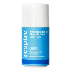Roll-on Deodorant - Bomullsblomma deodorant med 24 timmars effektivitet, RESPIRE