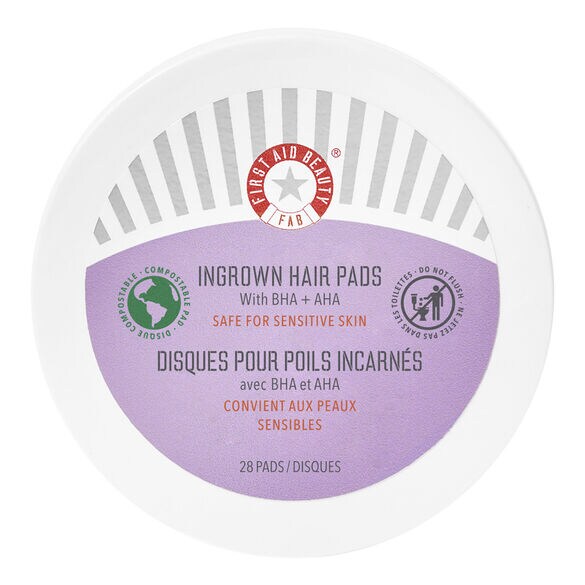 Ingrown Hair Pads with BHA&AHA Ingrown Hair Skin treatment FIRST AID BEAUTY ≡ SEPHORA