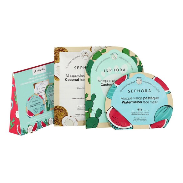 3 Masks set from head to toe - Set of 3 masks, SEPHORA COLLECTION