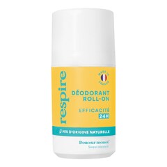 Roll-on Deodorant - Söt monoï-deodorant med 24-timmars effektivitet, RESPIRE