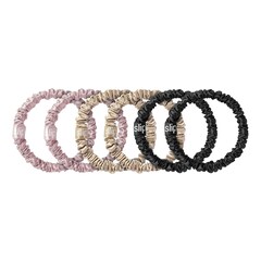 Silk Skinny Scrunchies - 6-pack, SLIP