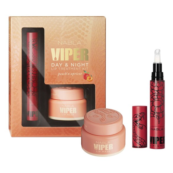 Viper Day & Night Lip Kit Peach'n Apricot - Läppbehandlingskit, NABLA