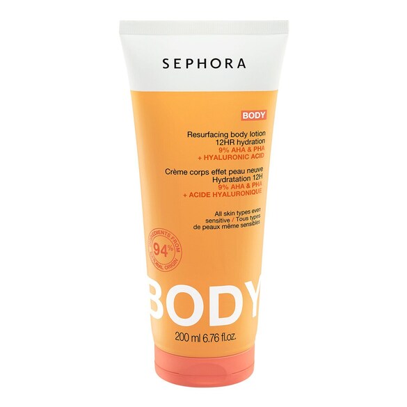 Bodylotion - Kroppskräm med AHA , Återfuktning 12 tim., SEPHORA COLLECTION