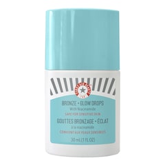 Bronze + Glow Drop - Droppar för solbränna + Lyster från niacinamid, FIRST AID BEAUTY