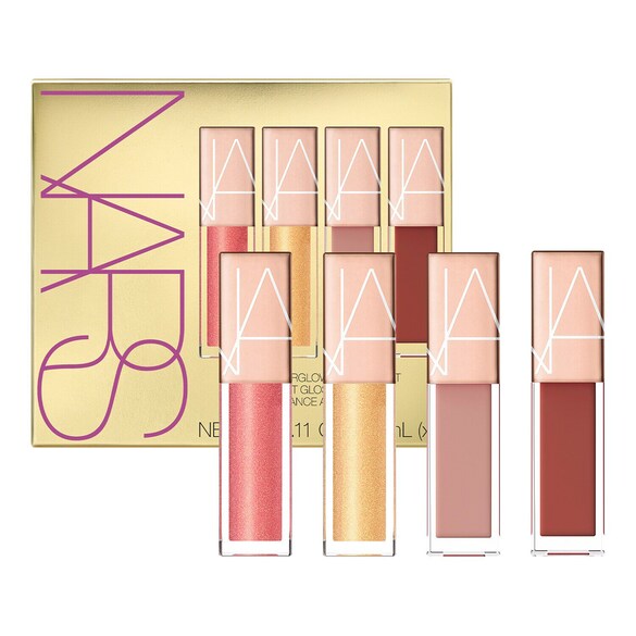 Mini Afterglow Lip Shine Set - Kit med läppgloss, NARS