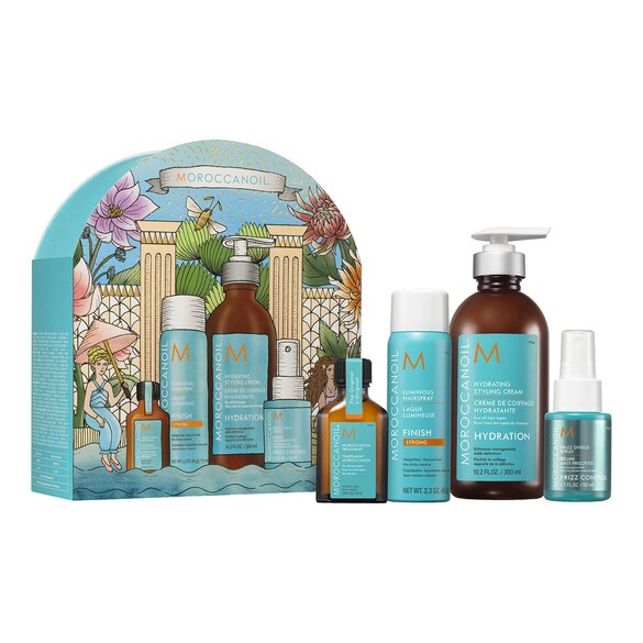 Goodbye Frizz - Kit med återfuktande hårprodukter, MOROCCANOIL
