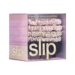 Silk Skinny Scrunchies - 6-pack