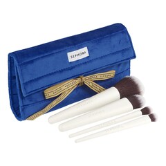 Set of 4 Makeup Brushes + Travel Pouch - Wishing You, SEPHORA COLLECTION