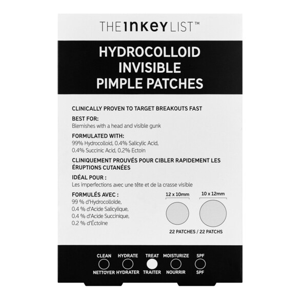 Hydrocolloid Invisible Pimple Patches - Akne-plåster, THE INKEY LIST