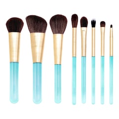 Aquamarine Essential Brush Set - Set med 8 borstar för ögon och ansikte, NABLA