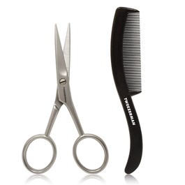 Moustache Scissors & Comb - Skäggsax & kam