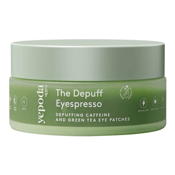 The Depuff Eyespresso - Avsvällande ögonmasker med koffein och grönt te, YEPODA
