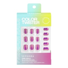 Color Twister - Set med återanvändbara lösnaglar och självhäftande plåster, SEPHORA COLLECTION