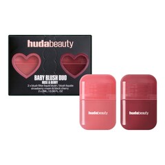 Baby Blush Duo Black Cherry and Strawberry Cream - Blush Set, HUDA BEAUTY
