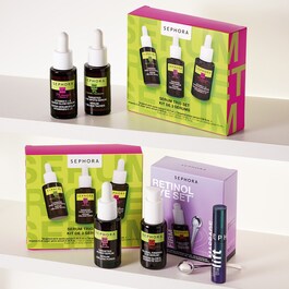 Ögonkit med retinol - Globalt uppstramande ögonserum + metallrulle för ögonen