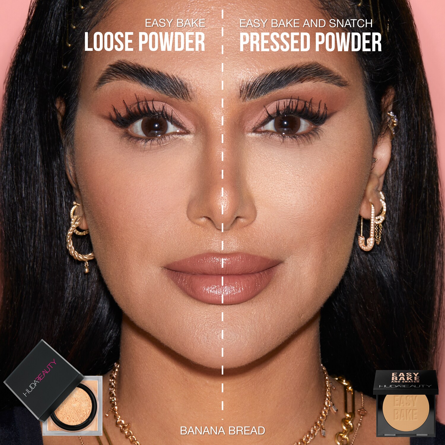 Easy Bake and Snatch Pressed Brightening and Setting Powder HUDA